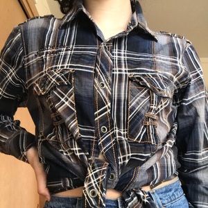 Buckle button down shirt